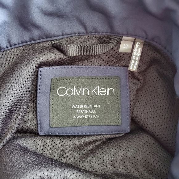 NEW Calvin Klein Blue Softshell Full Zip Jacket - Picture 5 of 6